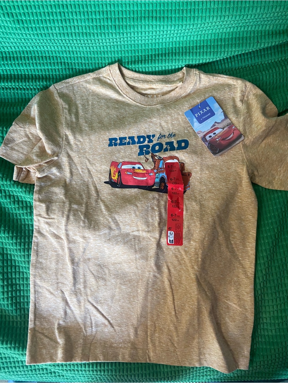 Primark 'Ready for the Road' Tan Kids Cars T-Shirt